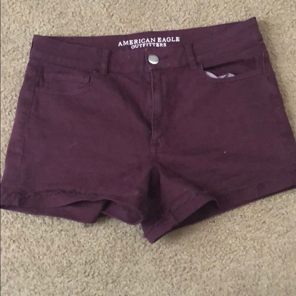 Maroon shorts